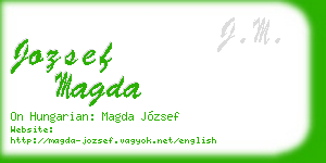 jozsef magda business card